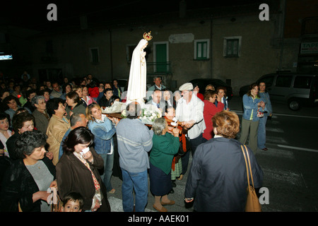 Fête de la Madonna Trinita Sala Consillina Italie - célébration religieuse catholique Banque D'Images