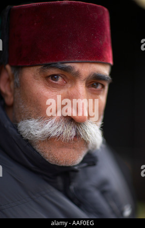 Portrait d'un turc un vendeur de jus d'orange Istanbul Turquie Banque D'Images