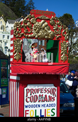 Punch et Judy Show Llandudno Galles Royaume-Uni Banque D'Images