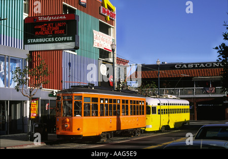 Les Trams San Francisco California USA Banque D'Images