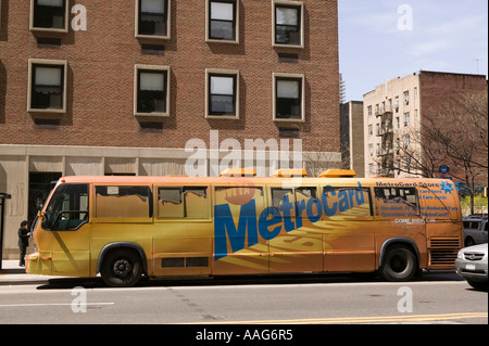 Vue d'une Metrocard bus à New York City USA Avril 2006 Banque D'Images