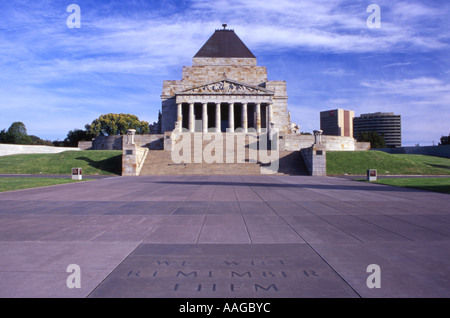Lieu de culte du souvenir Melbourne Australie Victoria Banque D'Images