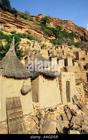 L'architecture Dogon - Mali Pays Dogon Banani, Banque D'Images