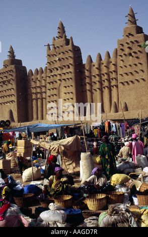 Lundi marché - Djenné, MALI Banque D'Images