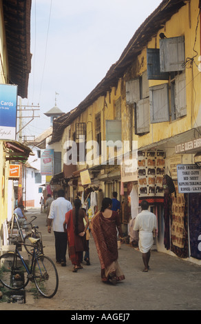 Cochin Kerala Inde Ville juif Banque D'Images