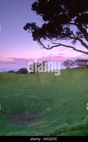 Mt Eden à l'aube de l'île du nord Auckland Nouvelle Zélande Banque D'Images