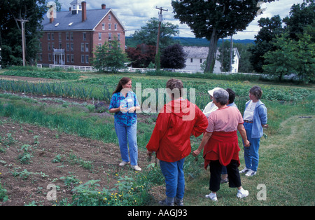 Moi Gloucester une classe de jardinage au Lycée Saint-Louis Lake Shaker Village Banque D'Images