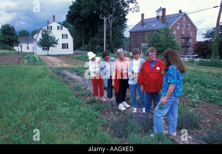 Moi Gloucester une classe de jardinage au Lycée Saint-Louis Lake Shaker Village Banque D'Images