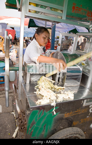 Marché russe Phnom Penh Cambodge Banque D'Images