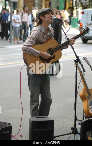 Musicien de rue Banque D'Images