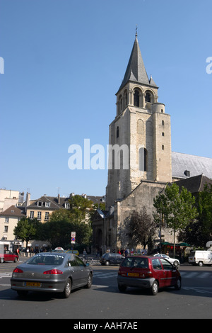 St Germain des Prés plus ancienne église de Paris France Banque D'Images