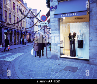 FRANCE NORD/PAS-DE-CALAIS LILLE VIEUX LILLE Shopping de Noël Banque D'Images