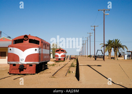 Old Ghan train Marree Oodnadatta Track Outback Australie Australie du Sud Banque D'Images