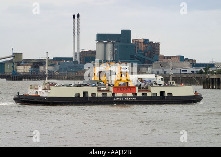 Woolwich Ferry Tamise London England UK Banque D'Images