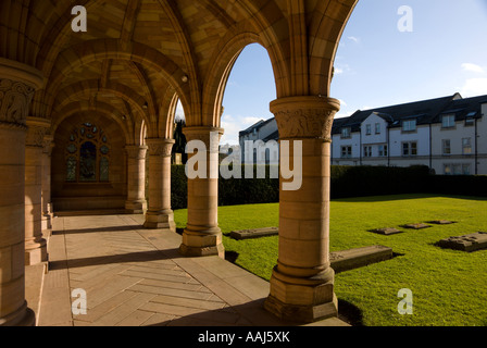 Le Roxburghe allée 20e siècle plus de l'abbaye de Kelso en Écosse par le Duc de Roxburghe family burial ground Banque D'Images