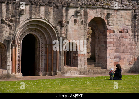 Visiter Abbaye de Dryburgh Scottish Borders UK Banque D'Images