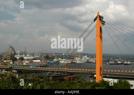 Odessa, à l'Harbour Bridge moderne Banque D'Images