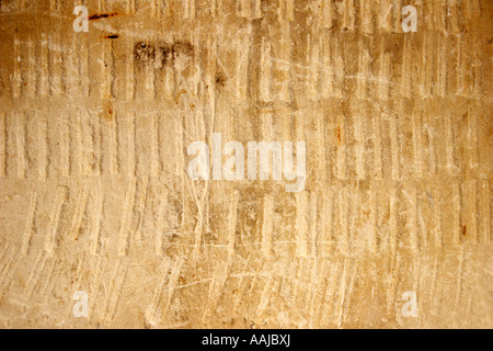 Mur en pierre rustique Banque D'Images