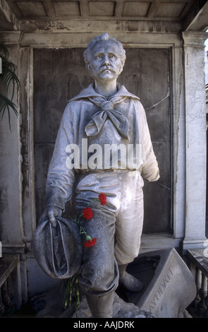 Monument du soldat dans le quartier de la Recoleta cemetery, Buenos Aires, Argentine Banque D'Images