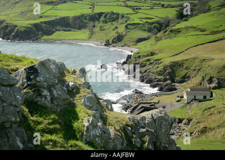 Port-aleen Bay, Torr Head, près de Ballycastle, comté d'Antrim, en Irlande du Nord. Banque D'Images