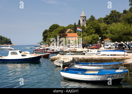 La Croatie Cavtat harbor Banque D'Images