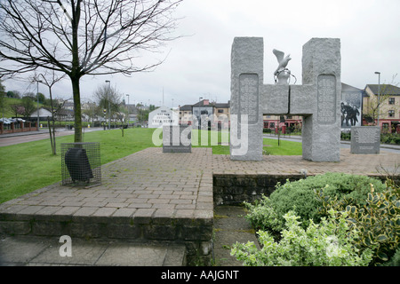 Mémorial de l'H-block grévistes, Bogside estate, Londonderry, comté de Derry, Irlande du Nord. Banque D'Images