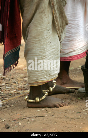 À Tribeswomen le marché à Bissamcuttack, Chatikona, Orissa, Inde Banque D'Images