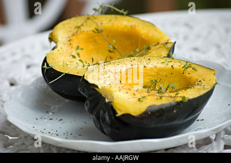 Les courges cuites close-up Banque D'Images