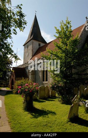 L'église Holy Trinity Bosham près de Chichester dans le West Sussex Banque D'Images