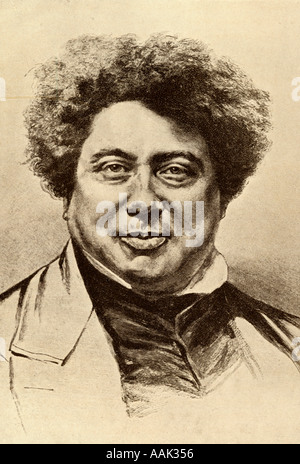 Alexandre Dumas Père, alias Alexandre Dumas père, 1802 - 1870. L'auteur français. Banque D'Images