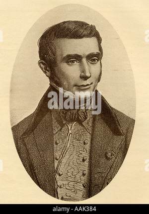 Augustin Eugène Scribe, 1791 - 1861. Dramaturge et librettiste français. Banque D'Images