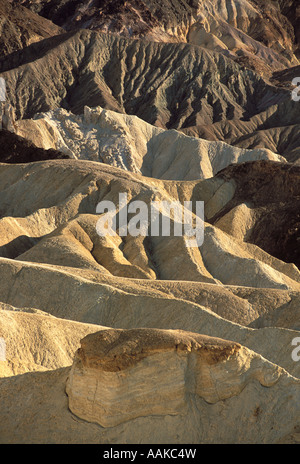 Parc National de la vallée de la mort Zabriskie Point, Californie Banque D'Images