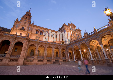 Plaza de España Séville Espagne Banque D'Images