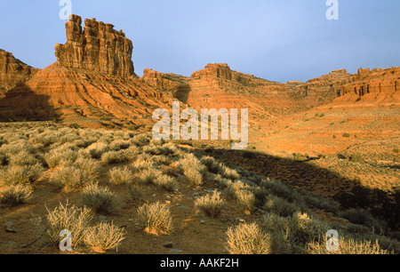 Butte en face de ciel d'orage Vallée des Dieux l'Utah Banque D'Images