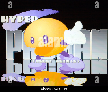 Semicom Hyper Pacman Pac Man vintage 1994 jeu vidéo Arcade écran - EDITORIAL UTILISEZ UNIQUEMENT Banque D'Images