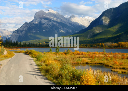 Splendeur d'automne horizontal dans les Rocheuses canadiennes Banff National Park Alberta Canada Amérique du Nord Banque D'Images