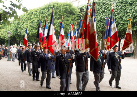 Souvenir, de service, de jour, en, France, Français, étrangers, la guerre, la légion, anciens combattants, soldats, vieux, n'oubliez pas, médailles, bravoure, survivo Banque D'Images