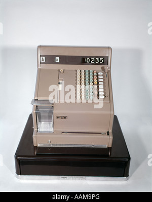 Caisse enregistreuse rétro ARGENT ADDING MACHINE Banque D'Images