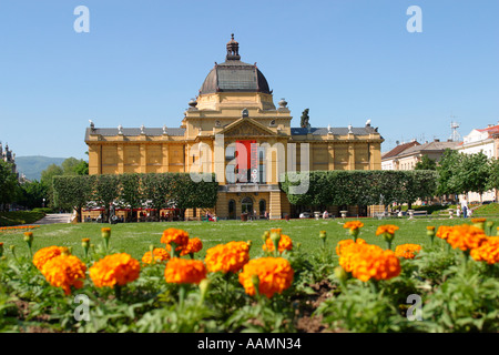 Pavillon des arts à Trg Kralja Tomislava Zagreb Croatie Hrvatska Banque D'Images