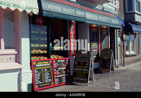 Pasty shop à St Ives, Cornwall, UK Banque D'Images