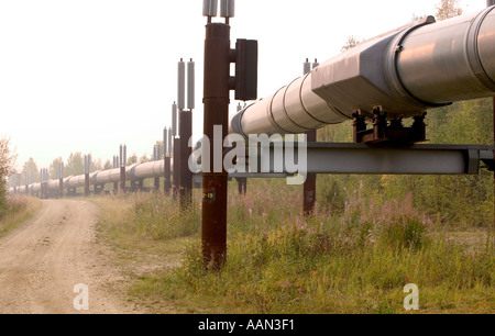 De l'Alaska Fairbanks Alaska pipeline Trans Banque D'Images