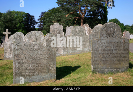 Cimetière de l'église St Petrocs à B-3660 Devon sur le bord de Dartmoor National Park Juin 2007 Banque D'Images