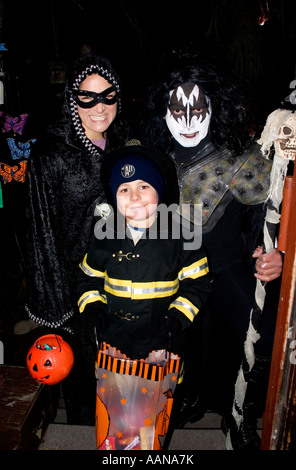 De la famille et Halloween Halloween. St Paul Minnesota USA Banque D'Images