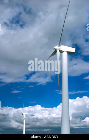 500 kW moulins à vent. Le Danemark. Banque D'Images