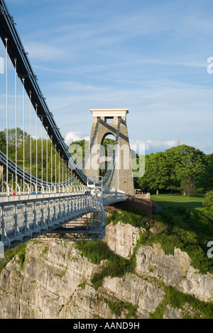 Pont suspendu de Clifton à Bristol Clifton vers l'Angleterre Banque D'Images