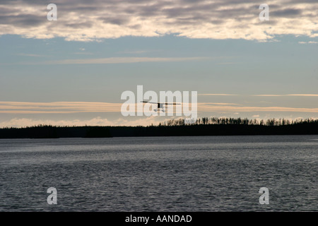 Avion ponton sur le lac Banque D'Images