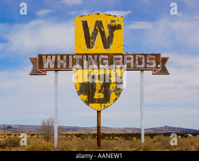 Whiting Bros garde située sur la vieille Route 66 dans la région de Casa Blanca Nouveau Mexique Banque D'Images