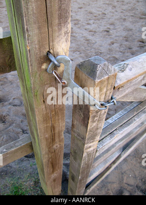 Détail de la ferme en bois prendre Banque D'Images