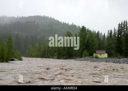 2005 Inondations dans le sud de l'Alberta Canada Banque D'Images