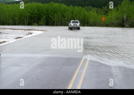 2005 Inondations dans le sud de l'Alberta Canada Banque D'Images